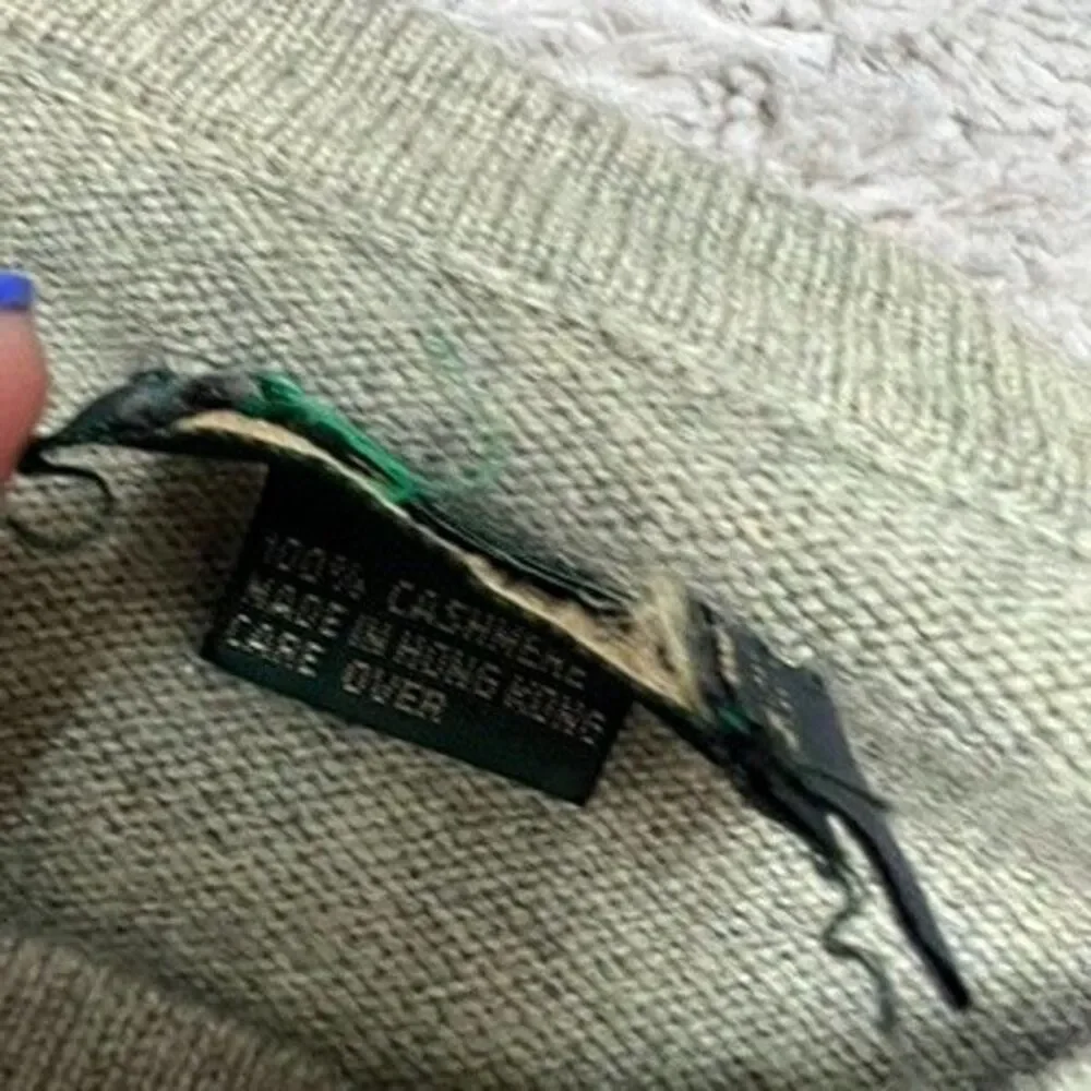 Vintage J.Crew Long Sleeve Sage Green Cashmere Crew Neck Sweater Mens Size S